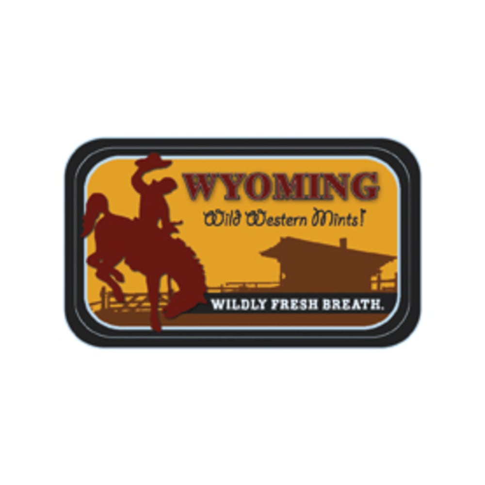 AmuseMints Destination Mint Candy, WY Wild Western, 0.56 Oz, Pack Of 24