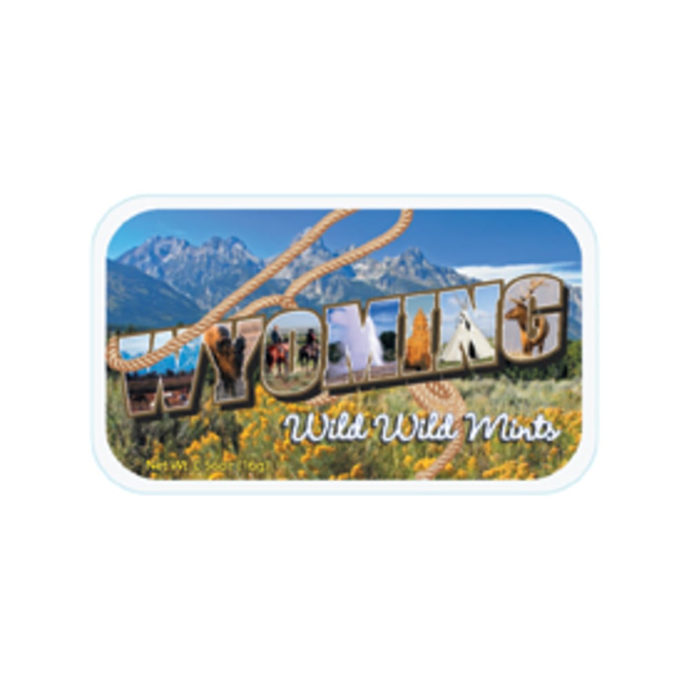 AmuseMints Destination Mint Candy, Wyoming State, 0.56 Oz, Pack Of 24