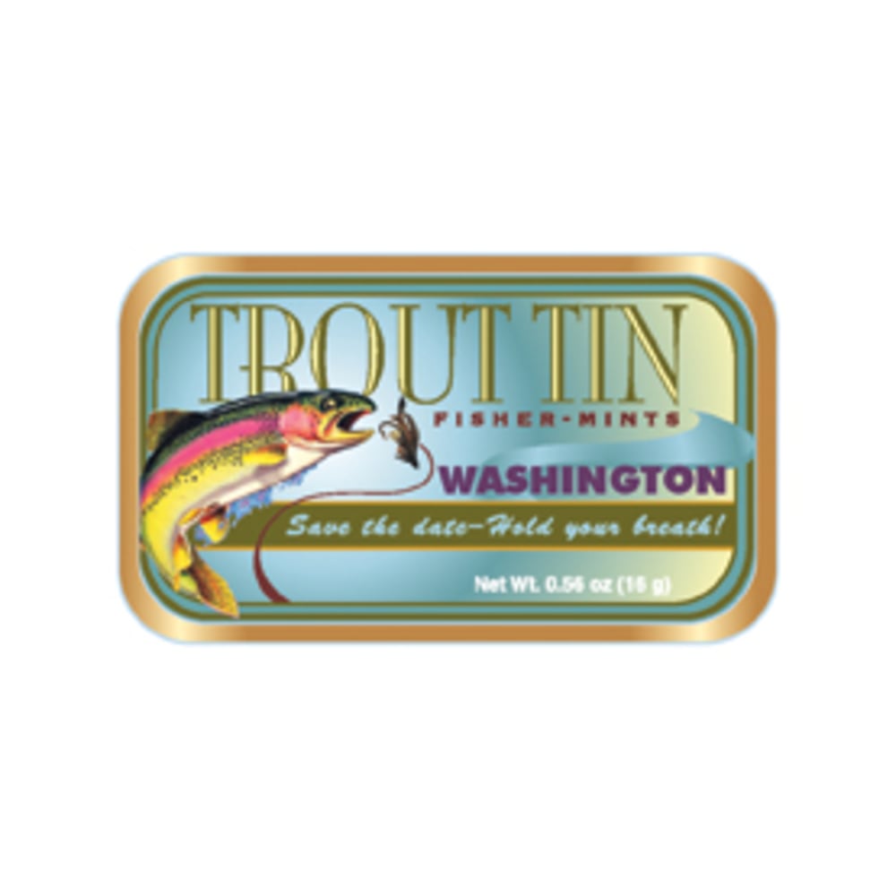 AmuseMints Destination Mint Candy, Trout Washington, 0.56 Oz, Pack Of 24