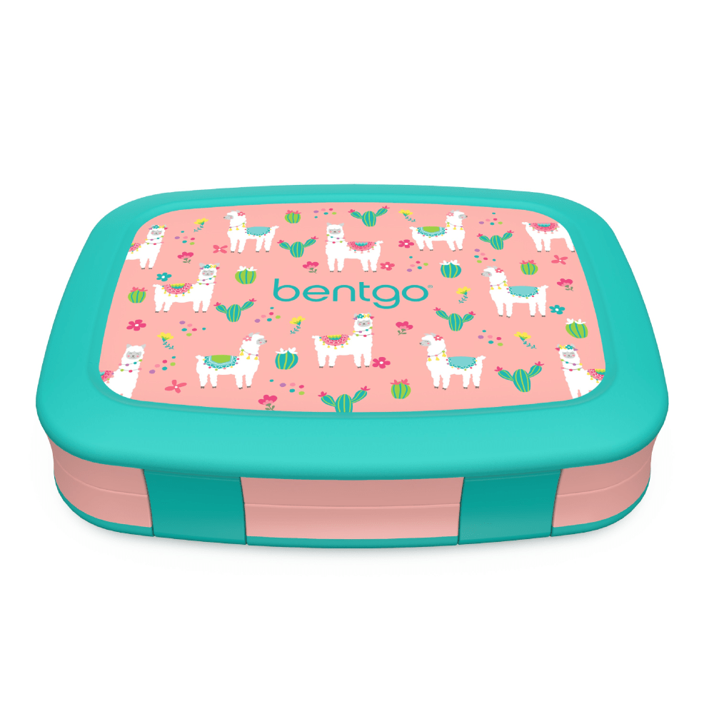 Bentgo Kids Lunch Box, 2inH x 6-1/2inW x 8-1/2inD, Llamas