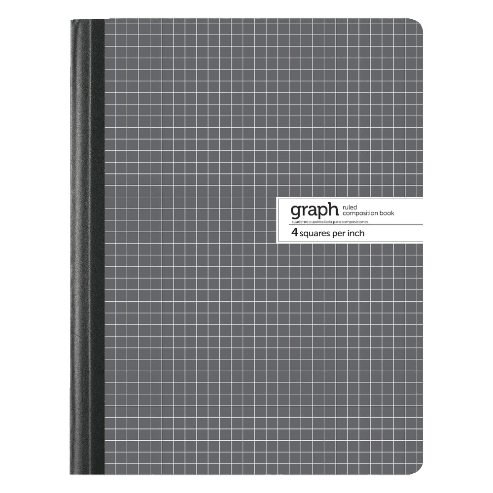 Office Depot Brand Composition Book, 7 1/2in x 9 3/4in, Quad Ruled, 100 Sheets