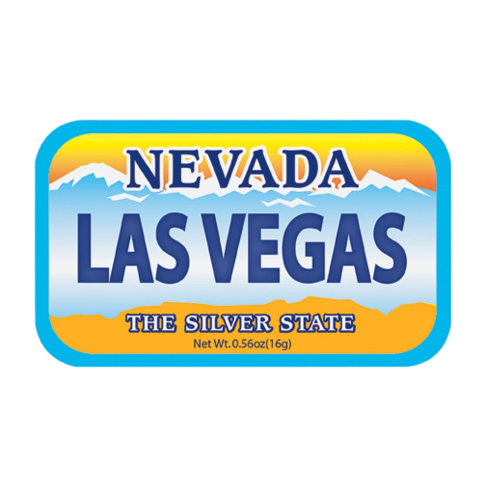 AmuseMints Destination Mint Candy, Nevada License Plate Las Vegas, 0.56 Oz, Pack Of 24