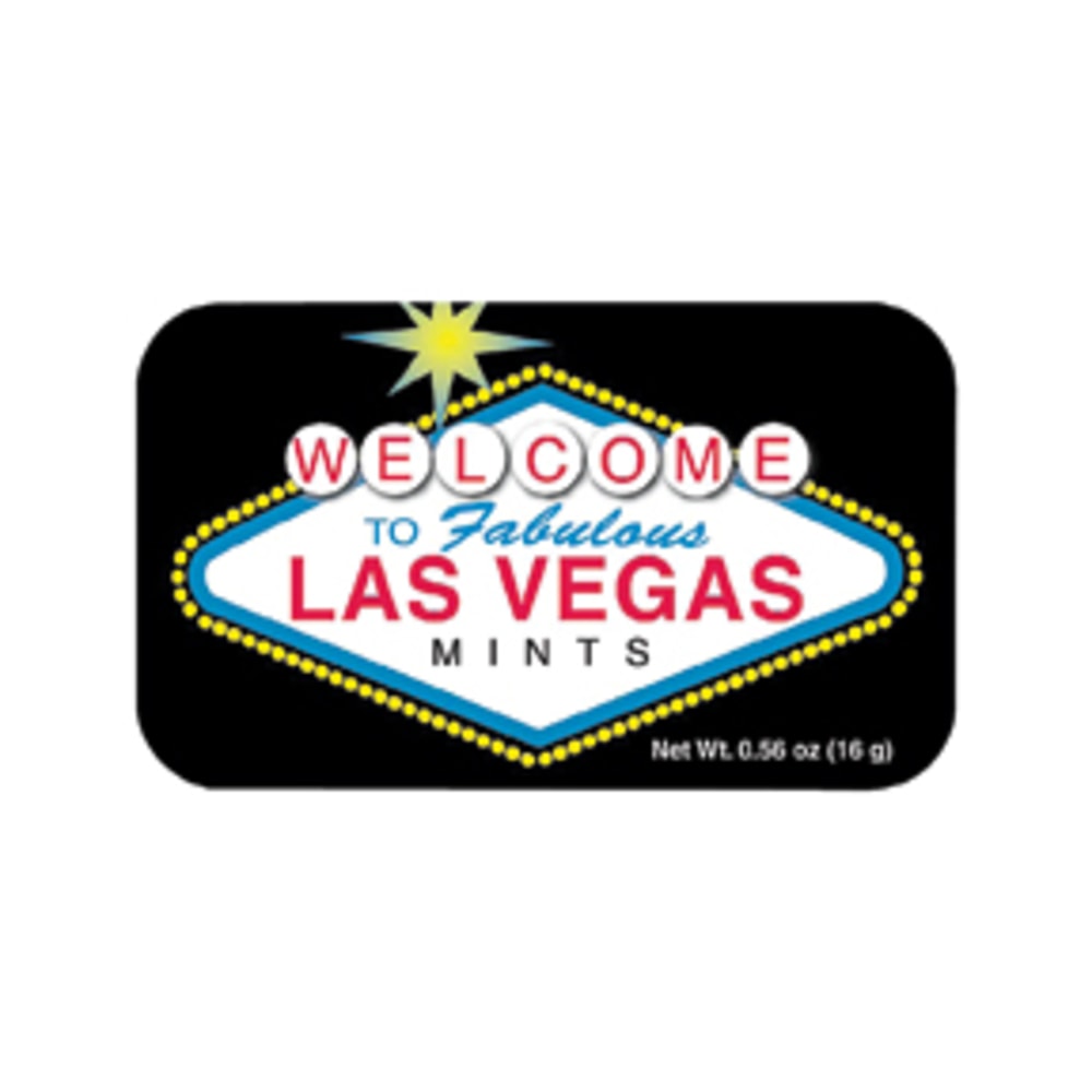 AmuseMints Destination Mint Candy, Las Vegas Welcome Cinnamon, 0.56 Oz, Pack Of 24
