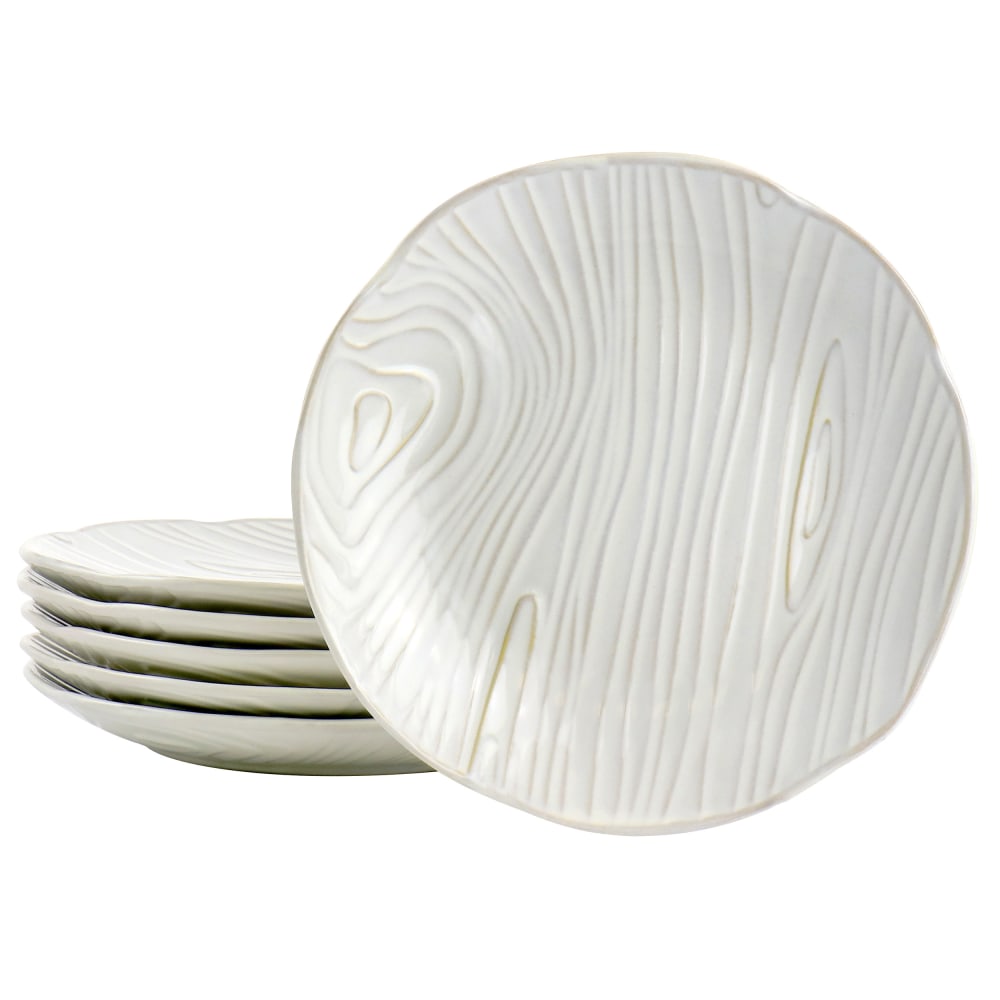 Martha Stewart Dessert Plate Set, 8-1/2in, Off-White