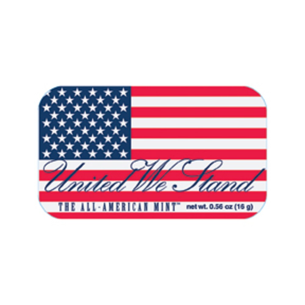 AmuseMints Sugar-Free Mints, USA Flag, 0.56 Oz, Pack Of 24