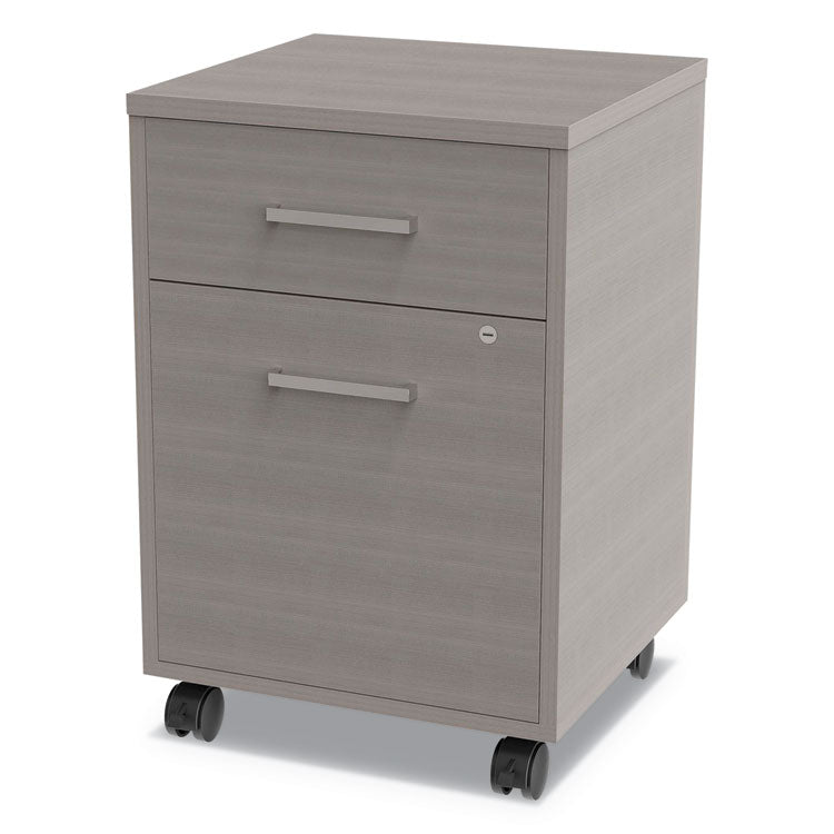 Urban Mobile File Pedestal, Left Or Right, 2-Drawers: Box/file, Legal/a4, Ash, 16" X 15.25" X 23.75"
