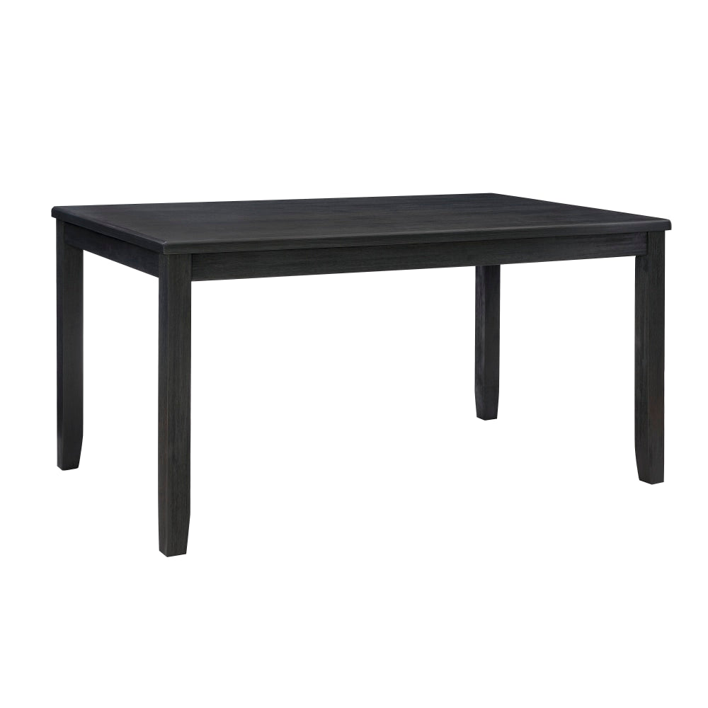 Linon Dixie Dining Table, 30inH x 60inW x 36inD, Dark Charcoal