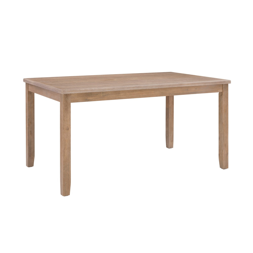 Linon Dixie Dining Table, 30inH x 60inW x 36inD, Gray Wash