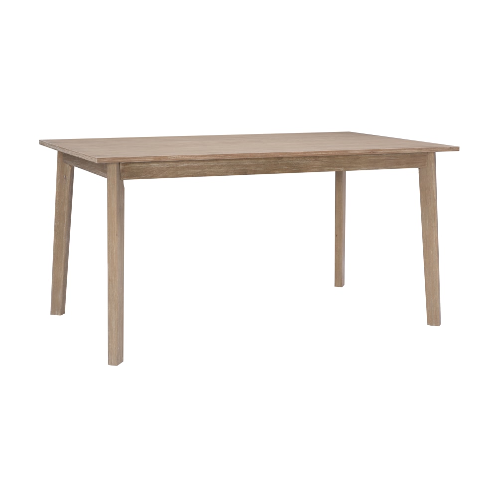 Powell Delavan Dining Table, 30inH x 60inW x 36inD, Natural