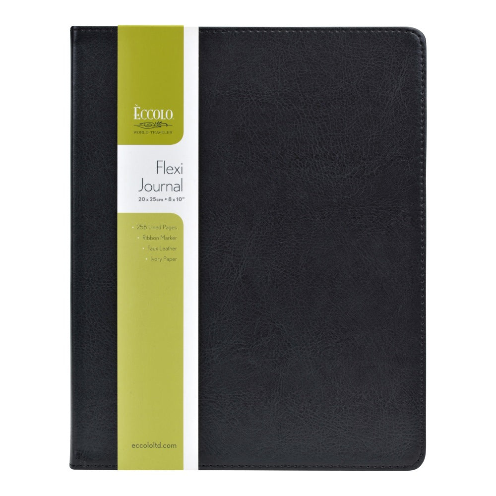 Eccolo Desk Journals, 8in x 9 3/4in, Black