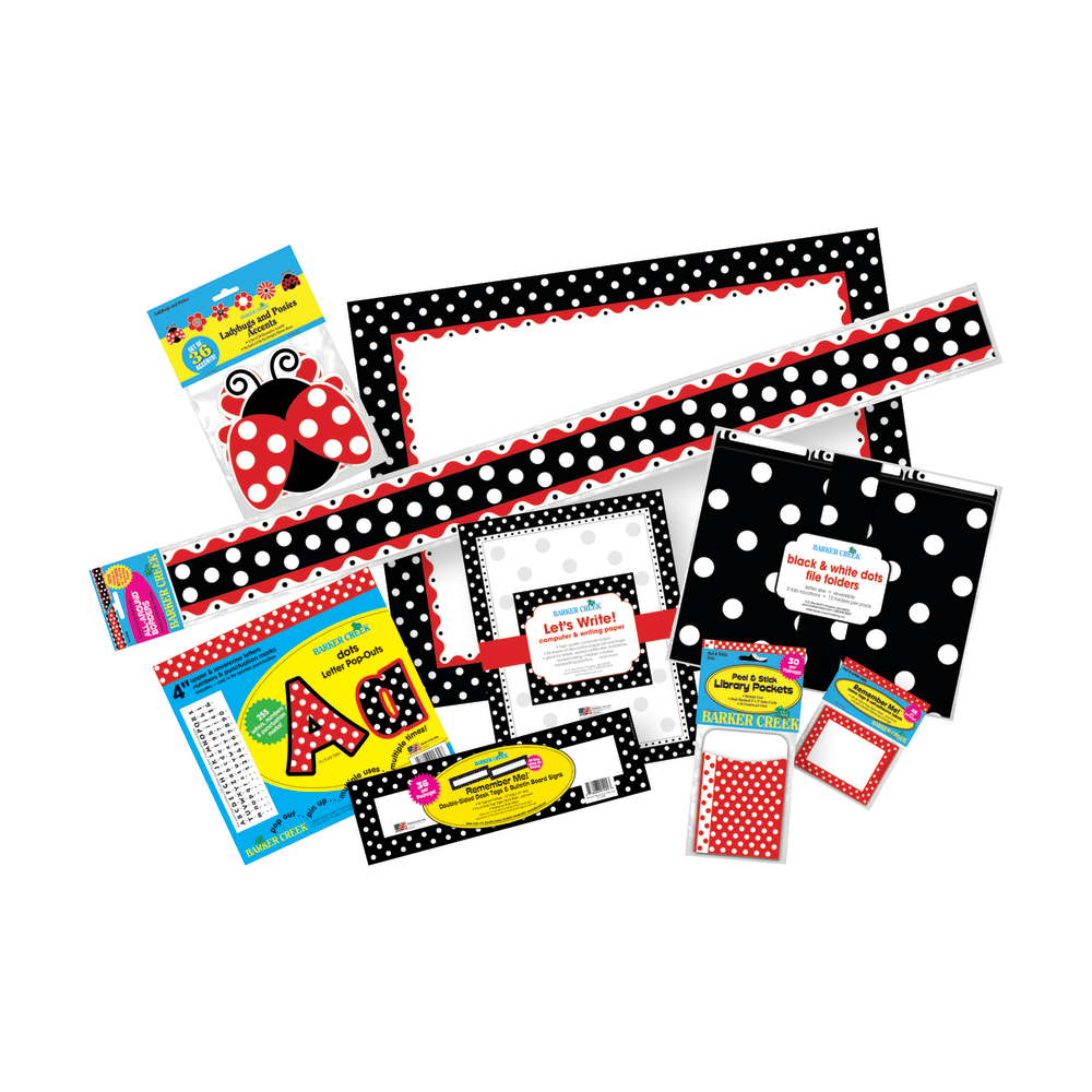 Barker Creek Classroom Decor Set, Just Dotty