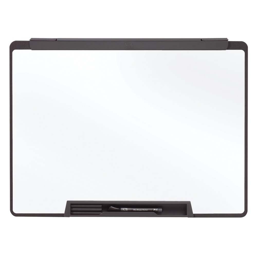 Quartet Cubicle Motion Dry-Erase Whiteboard, 36in x 24in, Aluminum Frame With Black Finish