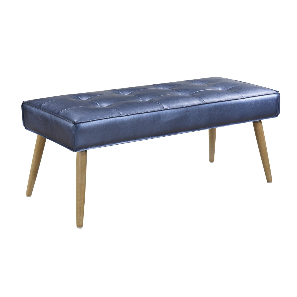 Ave Six Amity Bench, Sizzle Azure/Light Brown