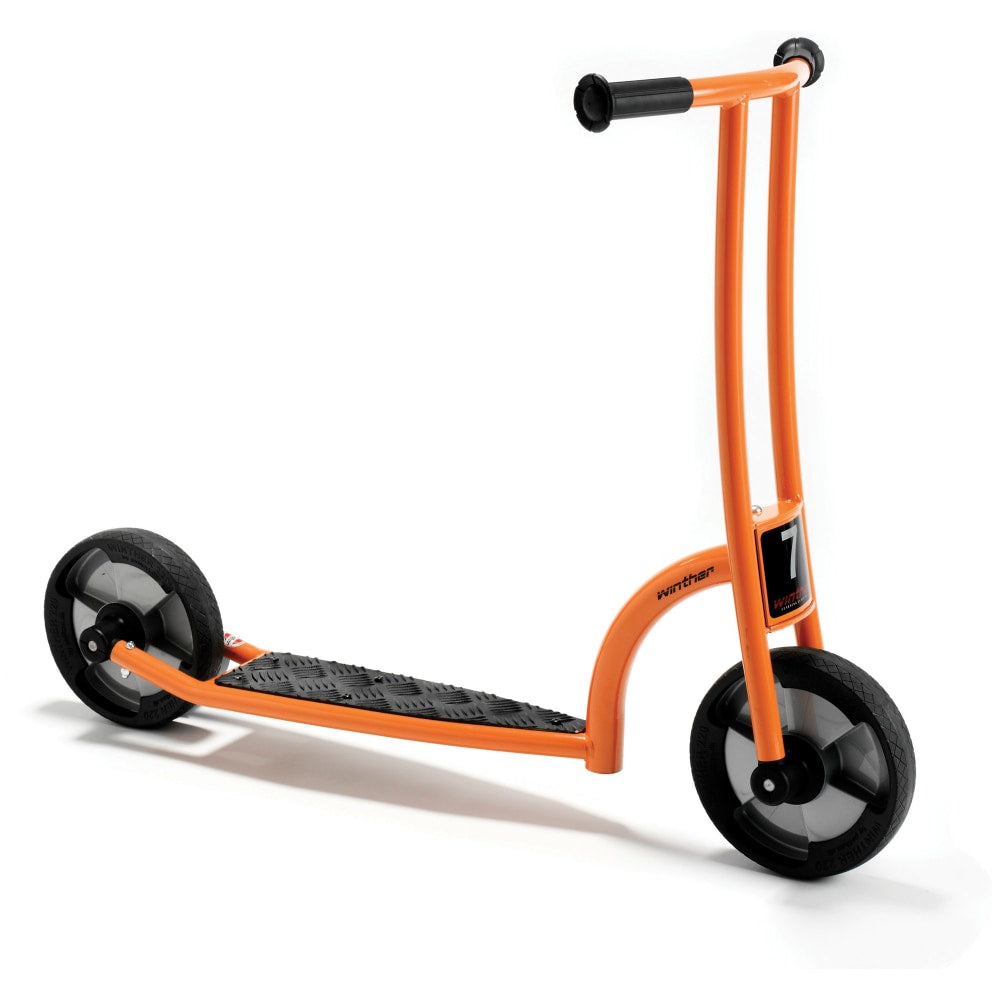 Winther Circleline Scooter, 29 15/16inH x 17 3/4inW x 39 3/4inD, Orange