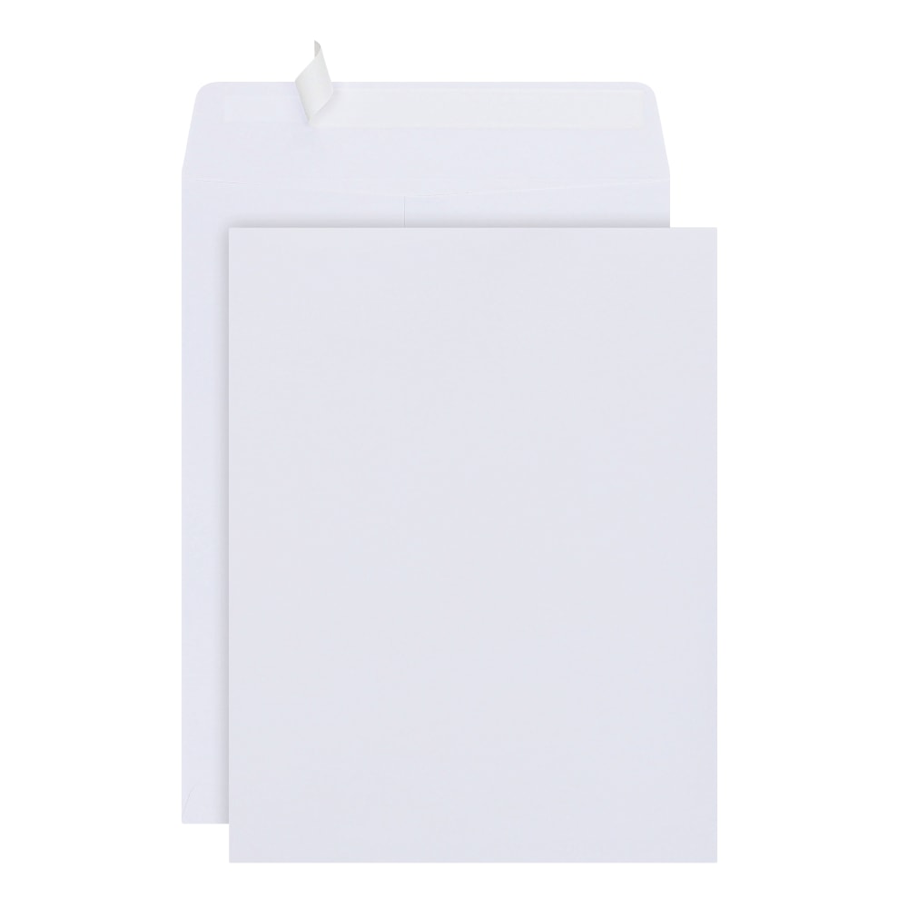 Office Depot Brand 10in x 13in Catalog Envelopes, Clean Seal, White, Box Of 100