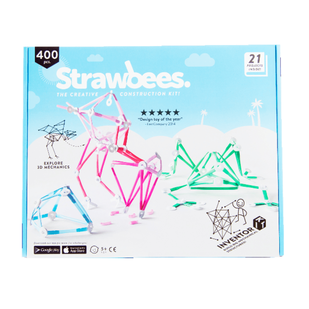 Strawbees 400-Piece Inventor Kit