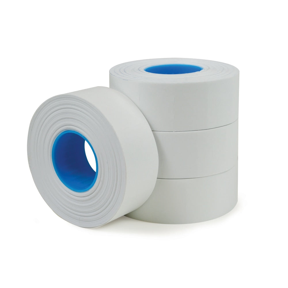 Office Depot Brand 1-Line Price-Marking Labels, White, 1,200 Labels Per Roll, Pack Of 4 Rolls