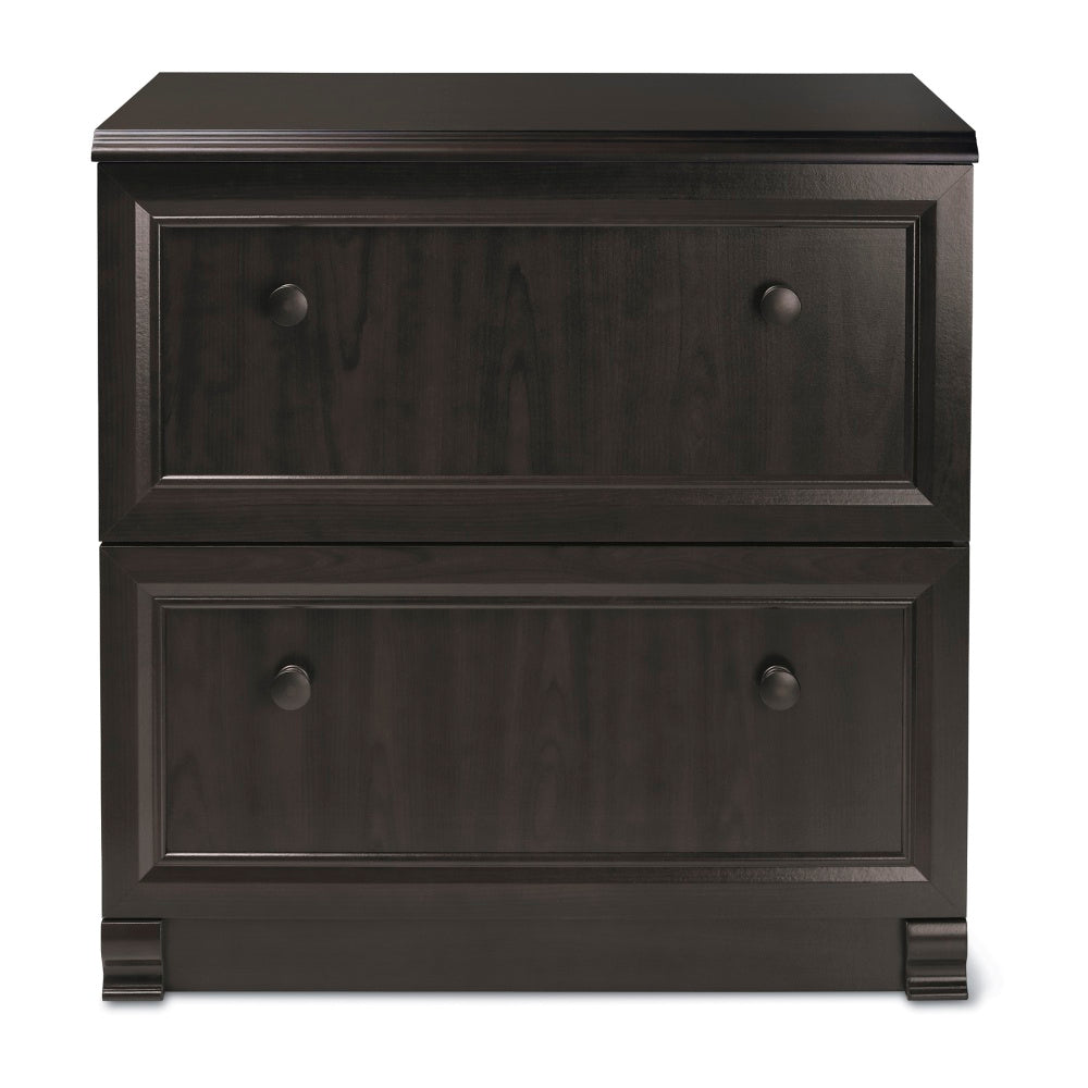 Realspace Broadstreet 29-1/2inW x 19inD Lateral 2-Drawer File Cabinet, Walnut