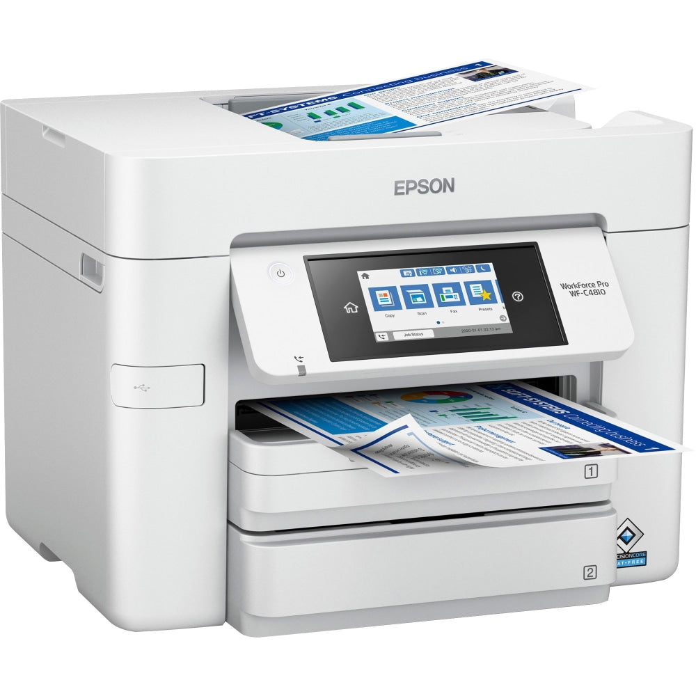 Epson WorkForce Pro WF-C4810 All-In-One Color Inkjet Printer