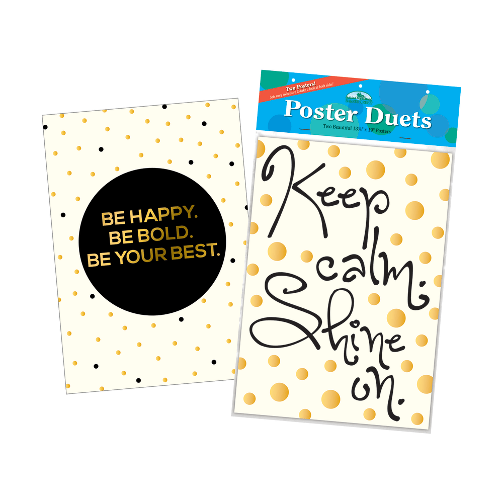 Barker Creek Poster Duet Set, Shine On, Pack Of 2
