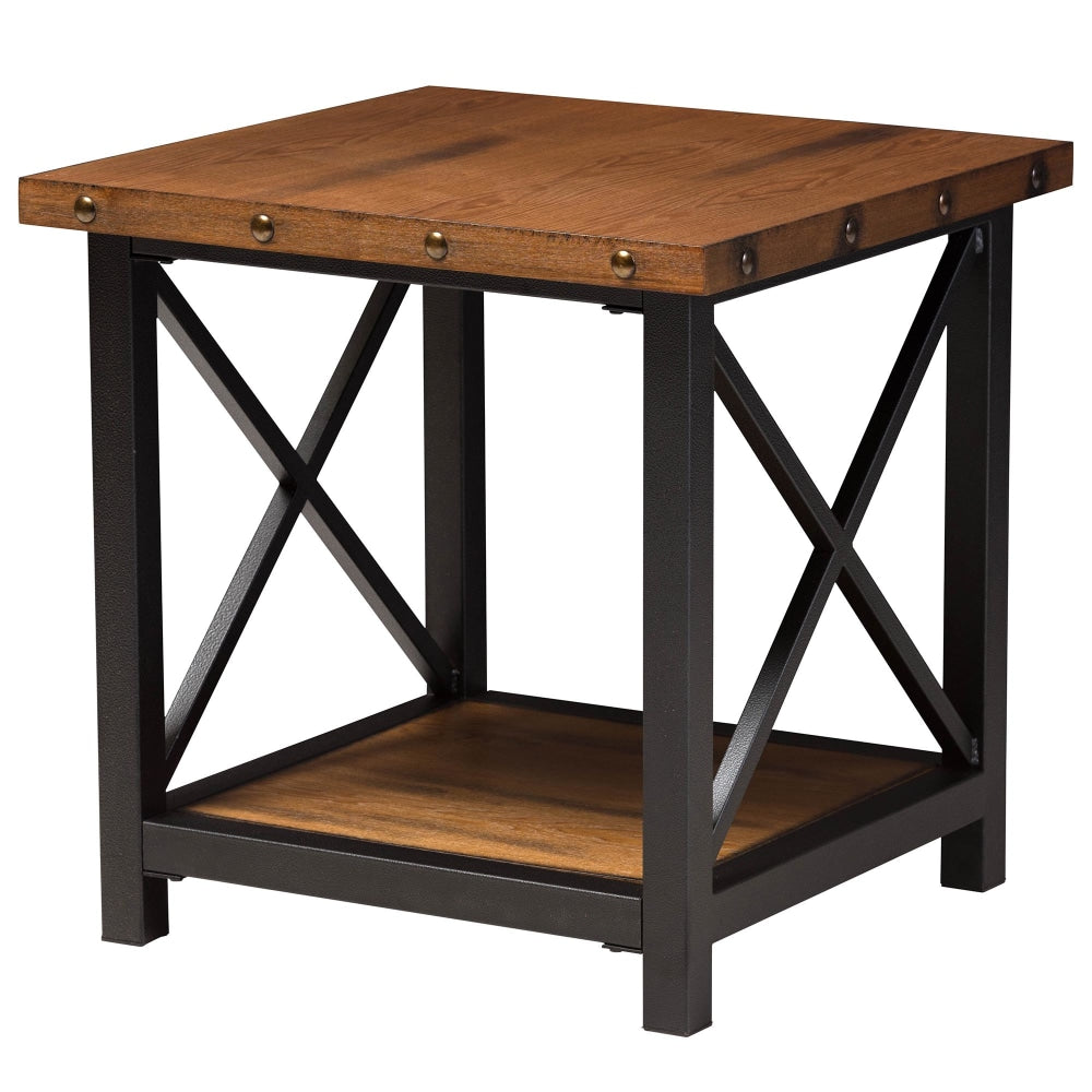 Baxton Studio Milan End Table, Brown