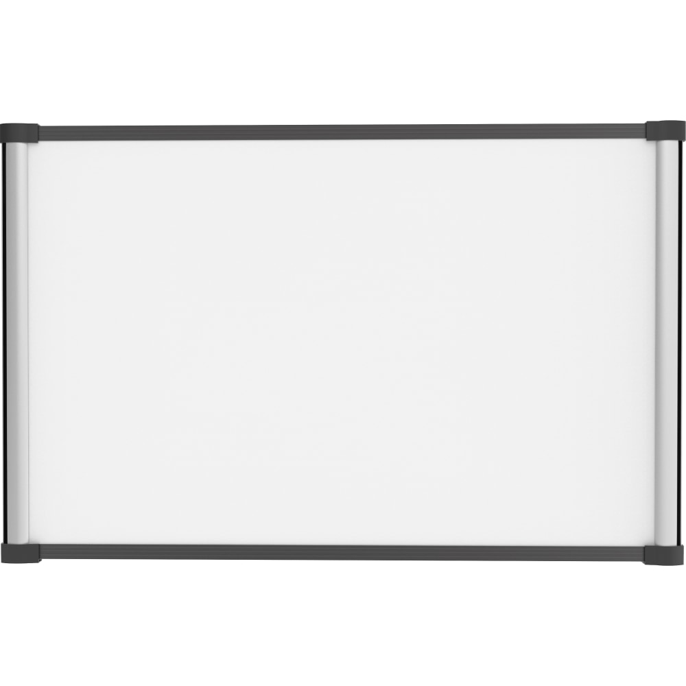 Lorell Magnetic Dry-Erase Whiteboard, 24in x 36in, Steel Frame With Silver Finish