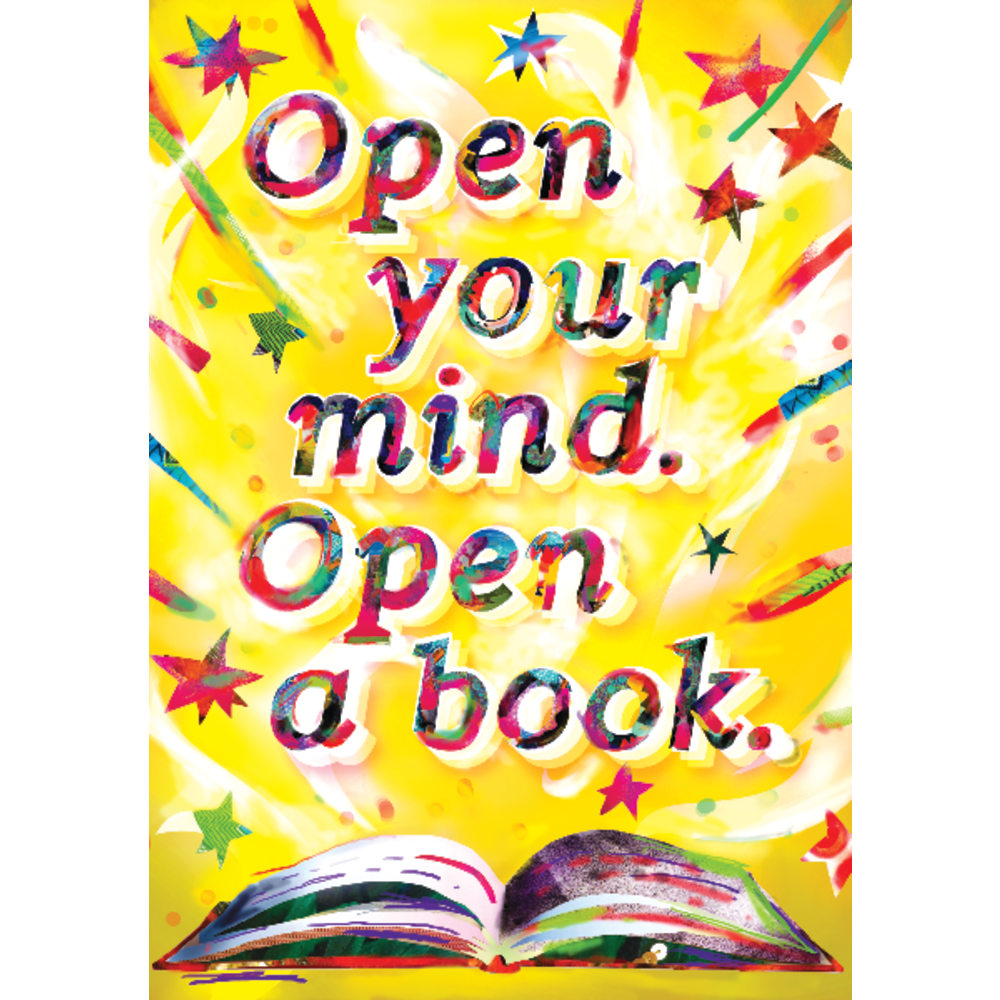Scholastic POP! Chart, Open Your Mind, 25 3/8in x 19in, Multicolor