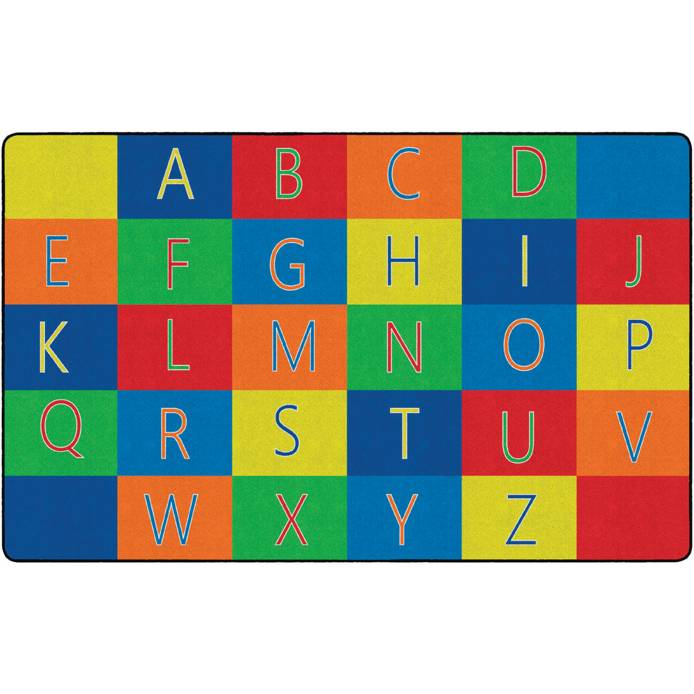 Flagship Carpets Alphabet Seating Rug, 7ft 6in x 12ft, Multicolor