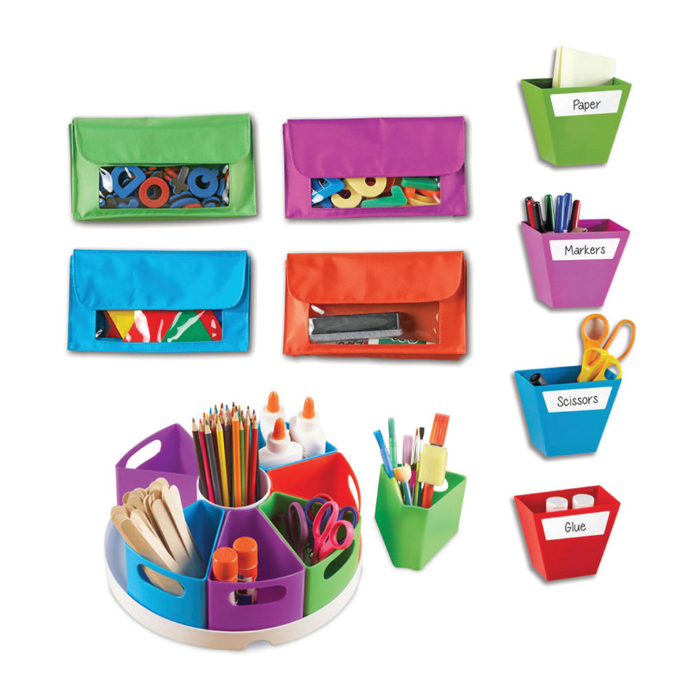 Learning Resources Create-a-Space Classroom Organization 18-Piece Bundle