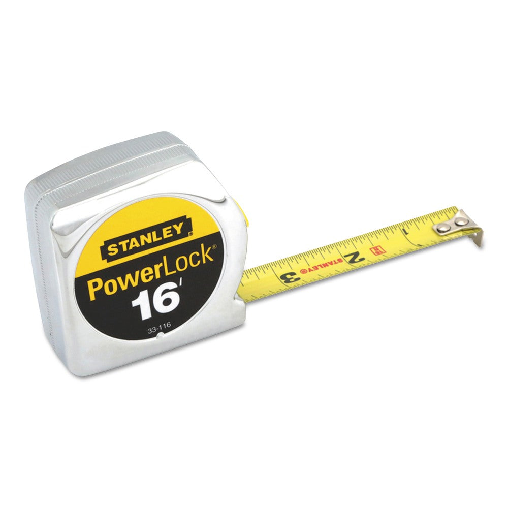 Stanley Tools Powerlock Tape Measure, Standard, 16ft x 3/4in Blade