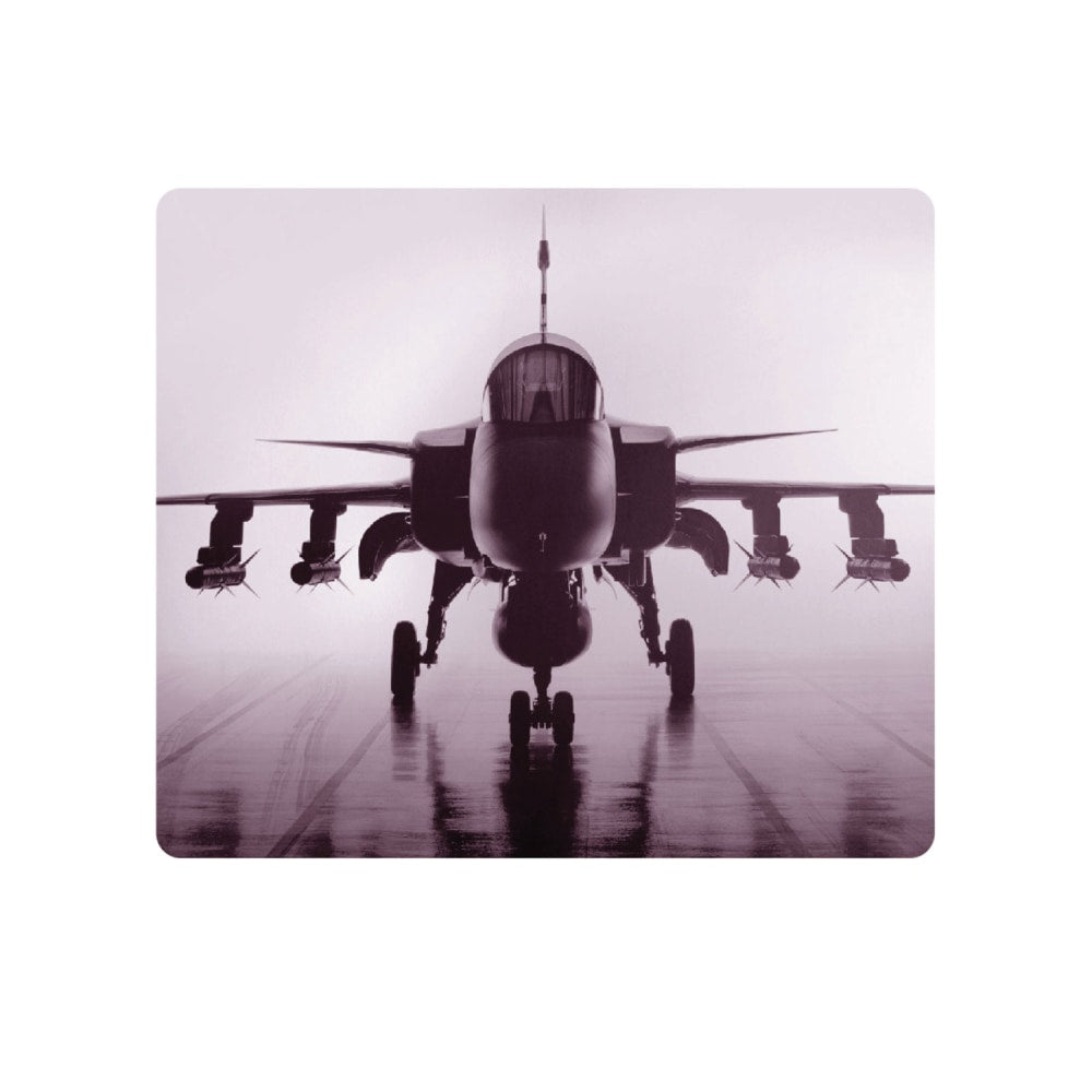 OTM Essentials Mouse Pad, Airplane, 10in x 9.13in, Black, PV1BM-RGD-01