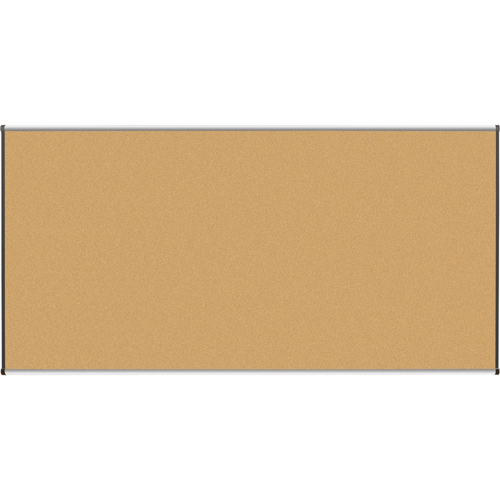 Lorell Cork Board, 96in x 48in, Aluminum Frame With Silver/Black Finish