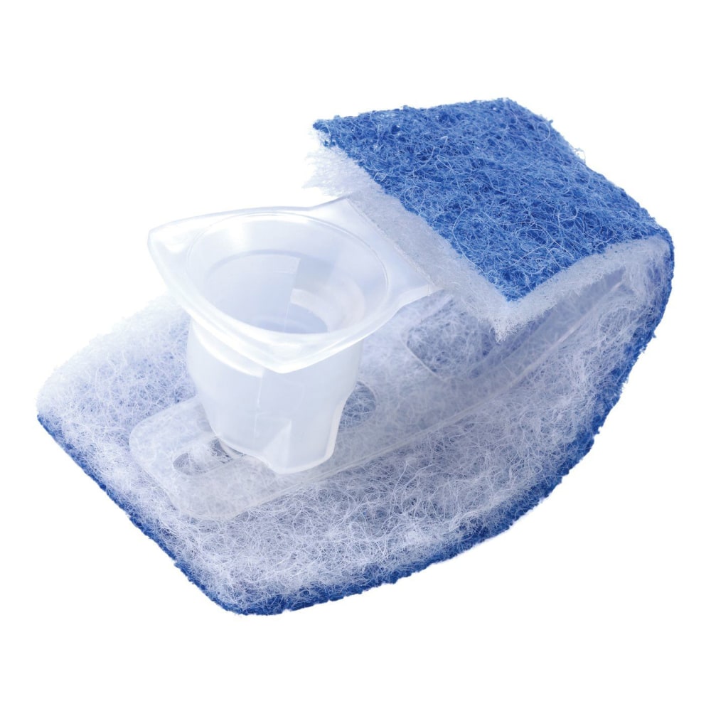 Scotch-Brite Disposable Toilet Scrubber Refills, White/Blue, Box Of 10