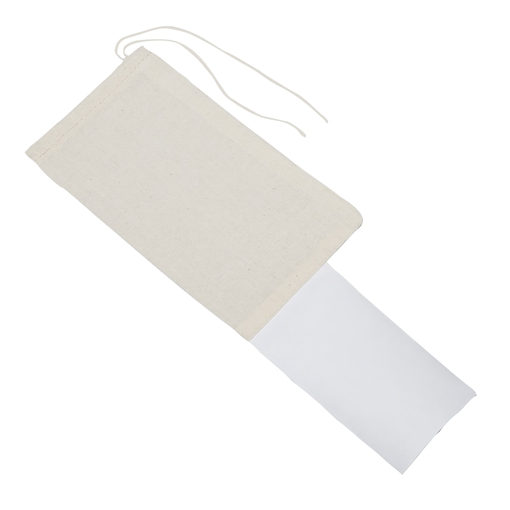 SKILCRAFT Cotton Mailing Bag, 8in x 4-1/2in, Natural (AbilityOne 8105-00-179-0089)