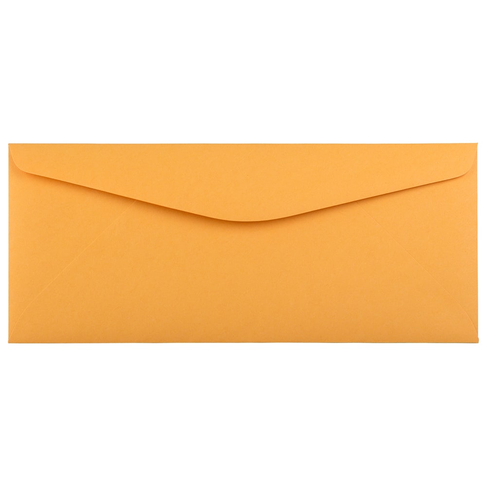 JAM Paper Booklet Commercial-Flap Envelopes, #11, Gummed Seal, Brown Kraft, Pack Of 500 Envelopes