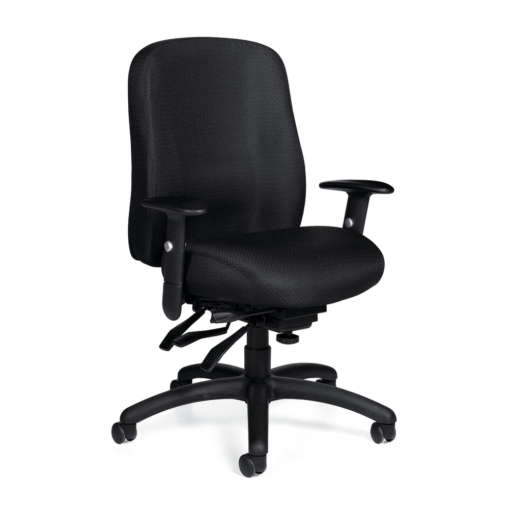 Offices To Go Mid-Back Chair, Multifunction, 2inH x 24 1/2inW x 26inD, Black
