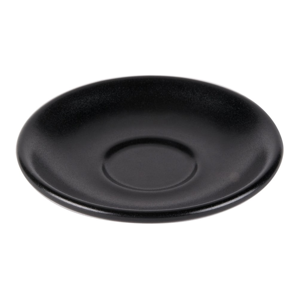 Foundry Universal Boston Saucers For Boston Cups, 6in, Black, Pack Of 12 Saucers