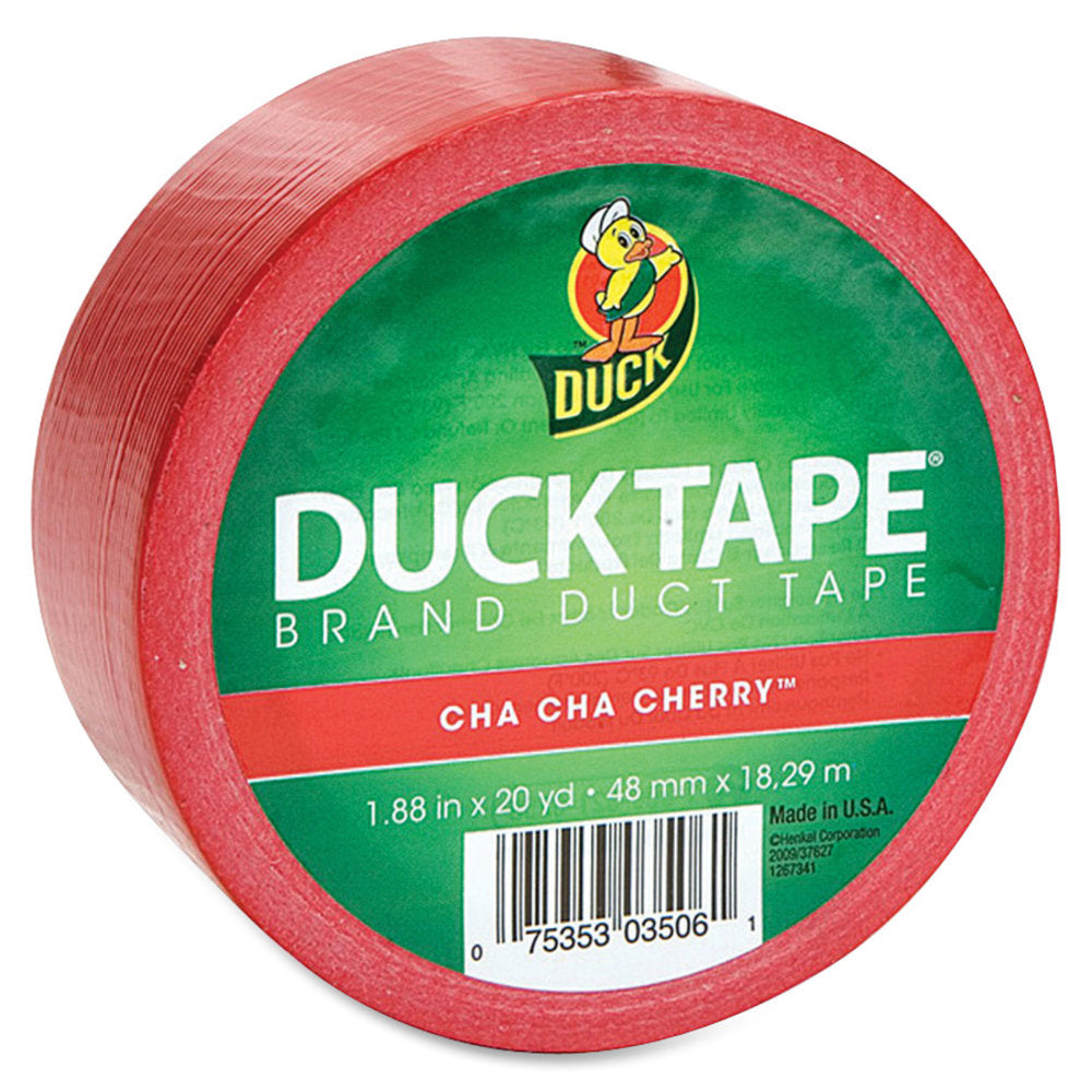 Duck Brand Brand Color Duct Tape - 20 yd Length x 1.88in Width - 1 / Roll - Red