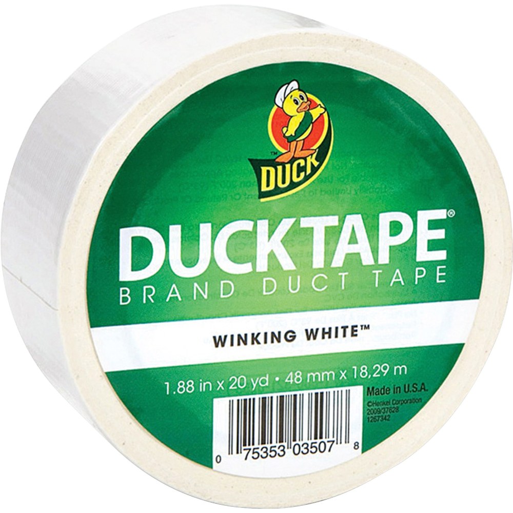 Duck Brand Color Duct Tape, 1.88in x 20 Yd., White
