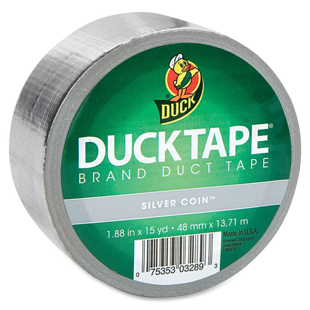 Duck Brand Color Duct Tape - 15 yd Length x 1.88in Width - 1 / Roll - Chrome