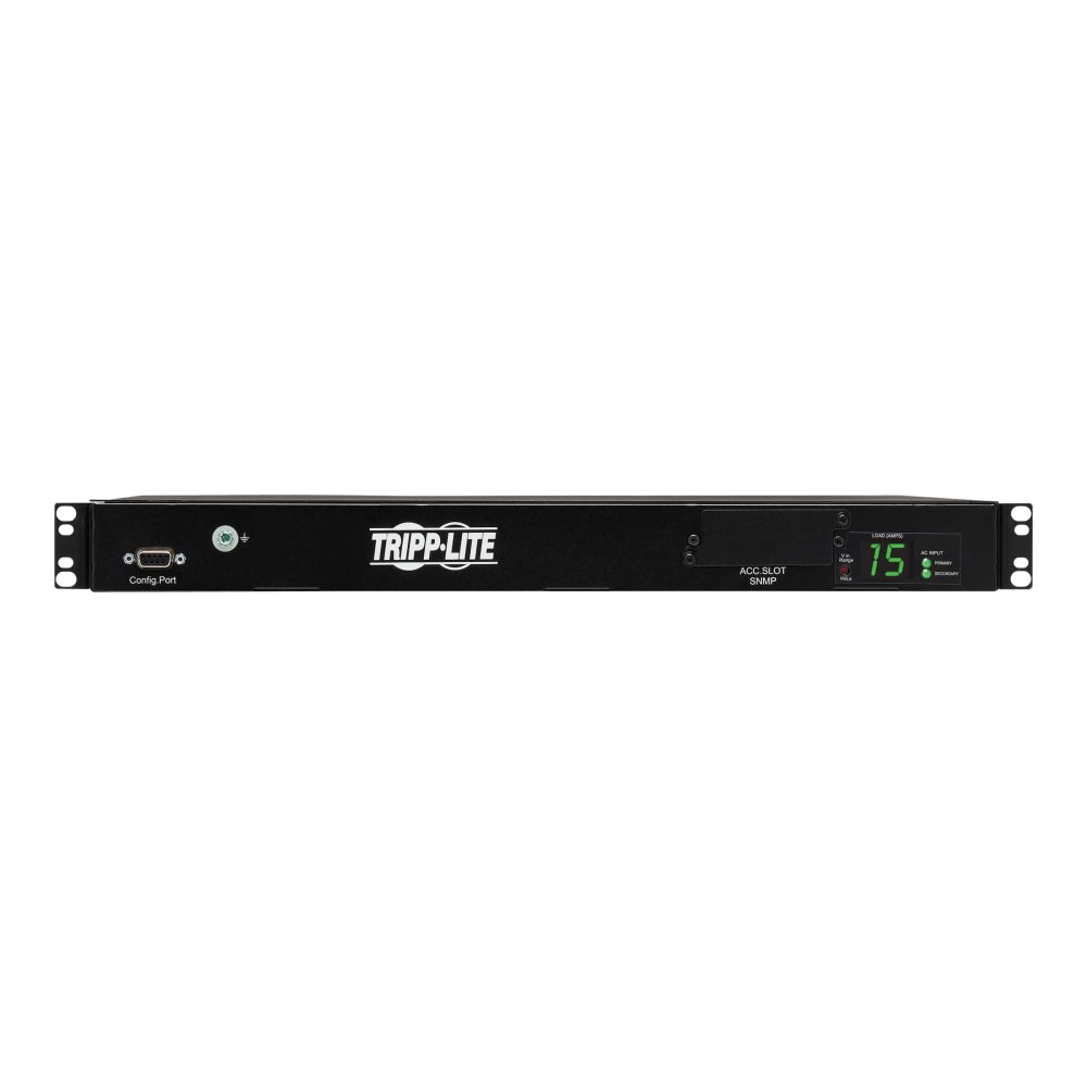 Tripp Lite PDU Switched ATS 2/2.4KW 200/240V 10 C13 2 C14 3.6M Cords 1URM
