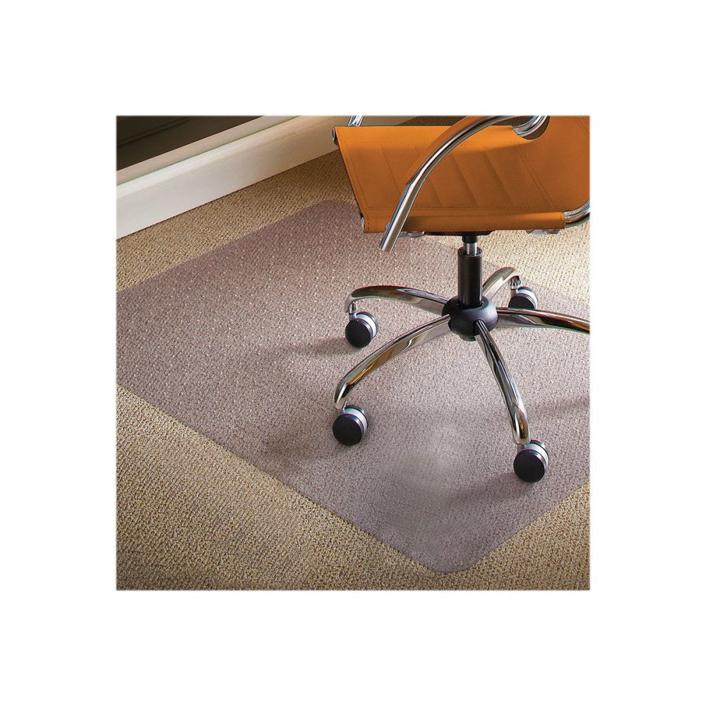 ES Robbins Natural Origins Hard Floor Chairmat, Standard Lip, 53in x 45in, Clear