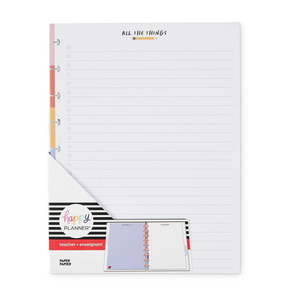 Happy Planner Classic Filler Paper, 40 Sheets, 7in x 9-1/4in, You Rule