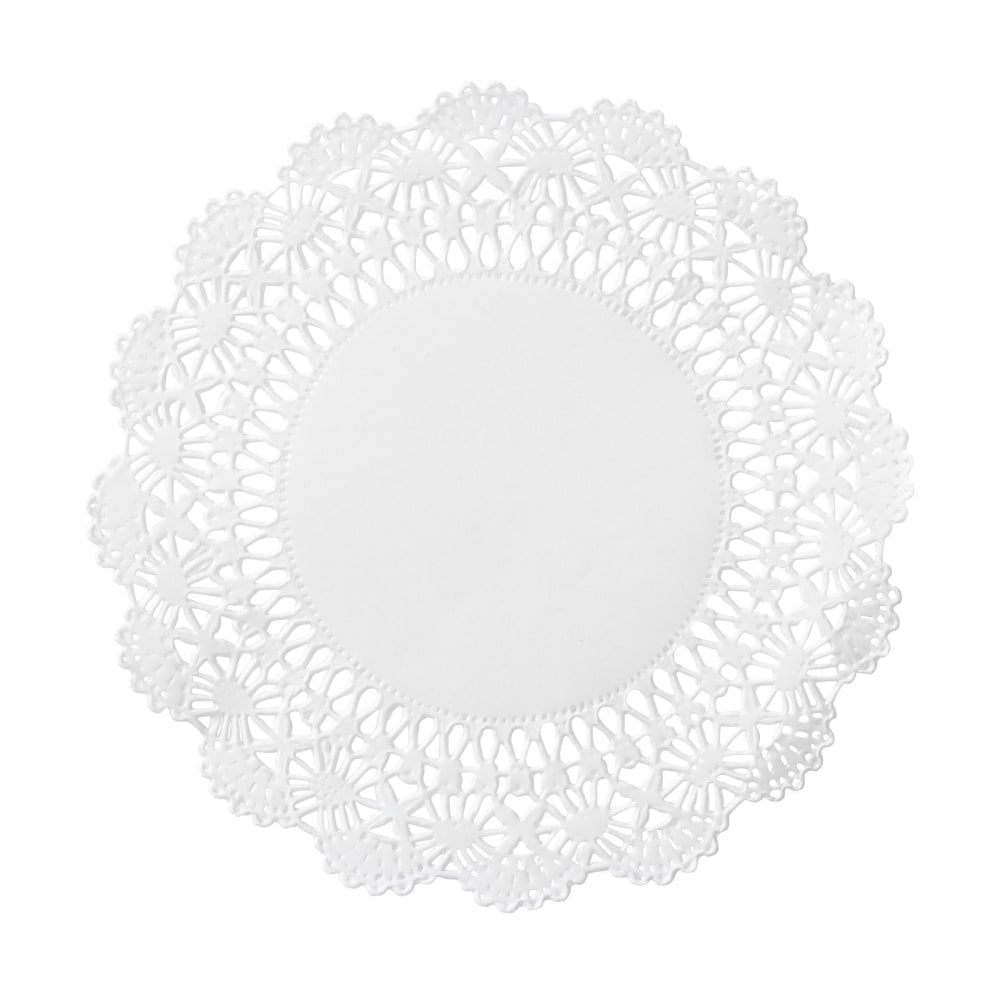 Hoffmaster Cambridge Lace Doilies, 5in, White, Case Of 1,000 Doilies