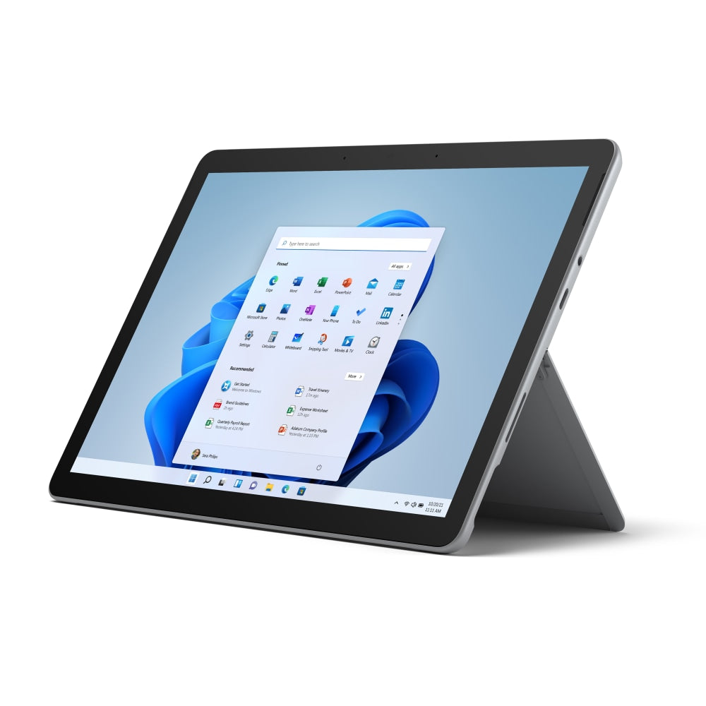 Microsoft Surface Go 3 Tablet, 10.5in Touchscreen, Intel Core i3, 8GB Memory, 128GB Solid State Drive, Windows 11 Home, Platinum