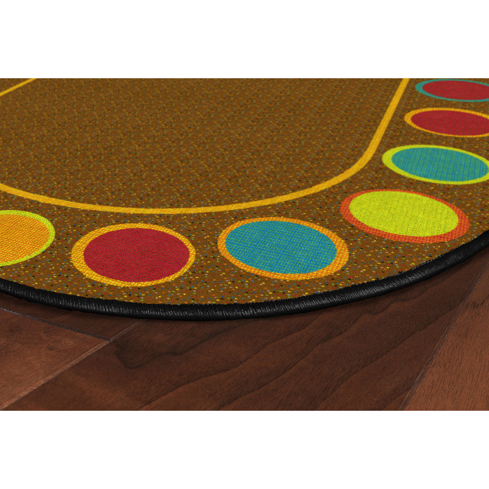 Flagship Carpets Sitting Spots Rug, 6ft x 8ft 4in, Oval, Muted