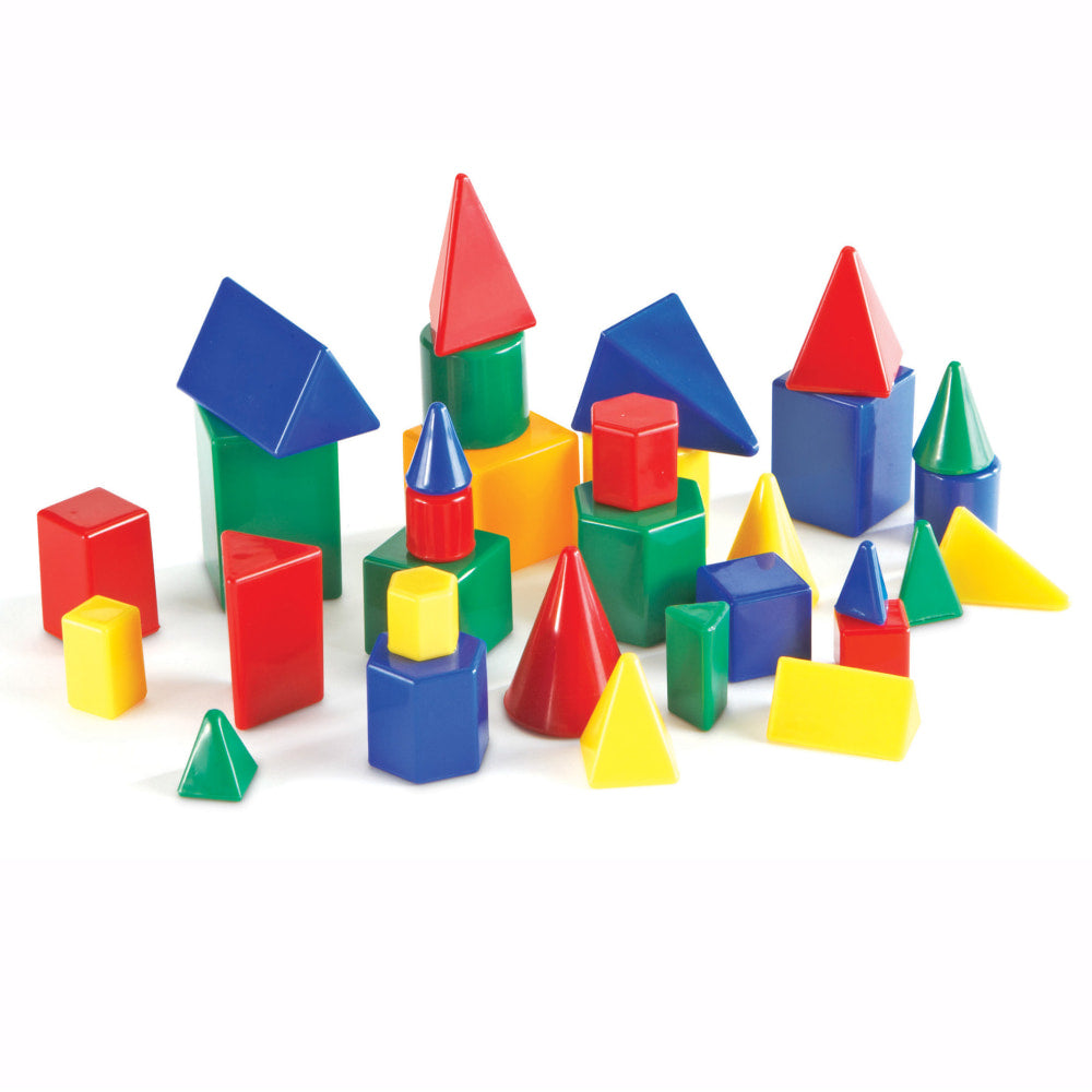 Learning Resources Mini GeoSolids, Grades K-6, Pack Of 32