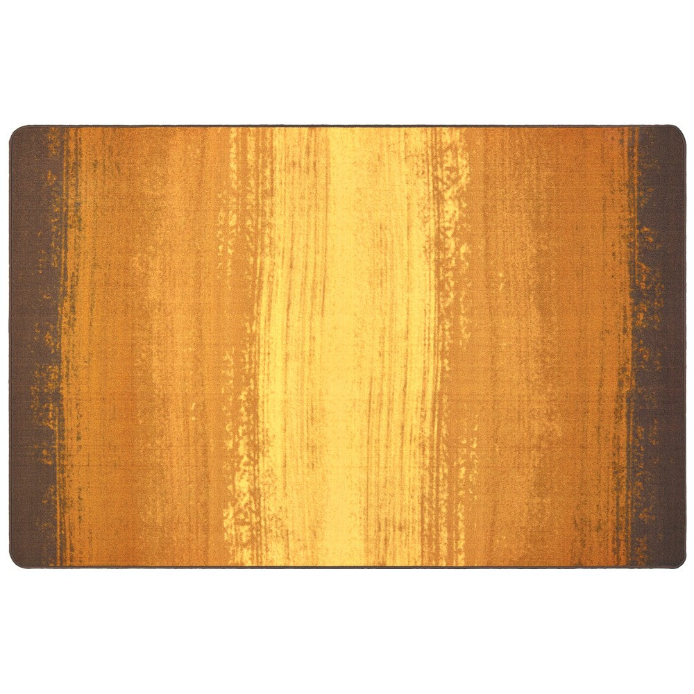 Carpets for Kids Pixel Perfect Collection Earth Tone Stripes Actiivty Rug, 6ft x 9ft, Brown