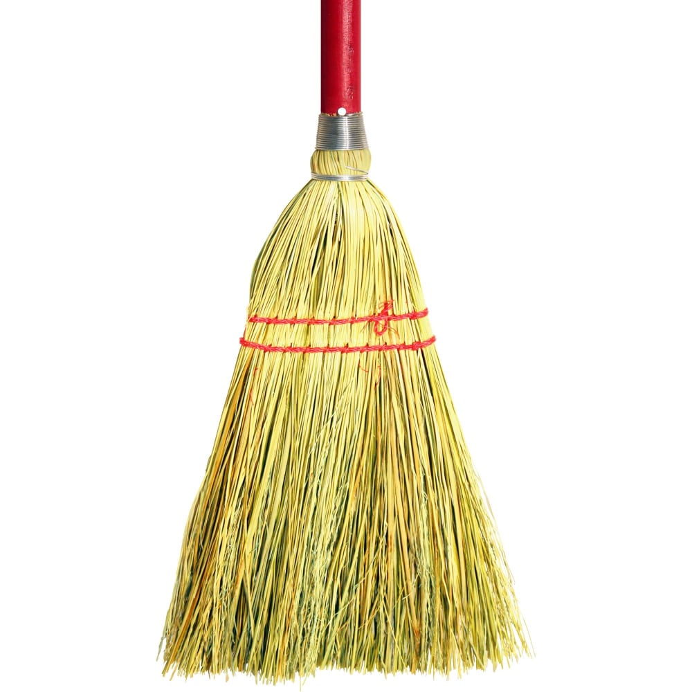Genuine Joe Lobby Broom - 34in Handle Length - Wood Handle - 1 Each - Natural