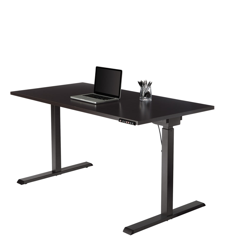 Realspace Magellan Performance Electric 60inW Height-Adjustable Standing Desk, Espresso